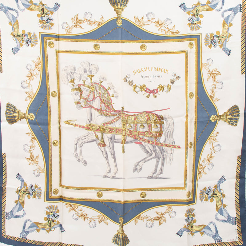 Shop this authentic Hermes Harnais Français 90 Scarf pre-loved on Labellov.com