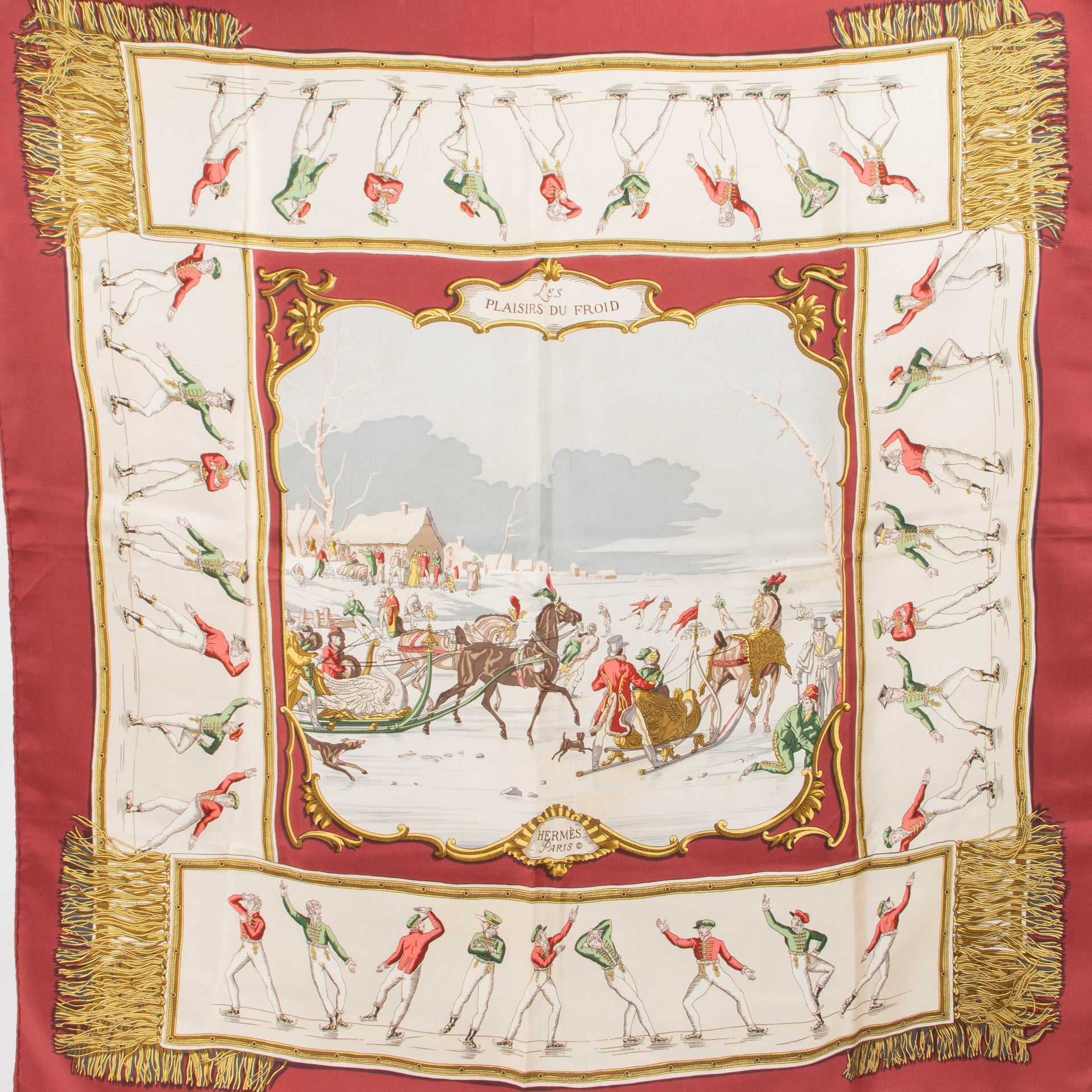 Shop this authentic Hermes Les Plaisirs du Froid 90 Scarf pre-loved on Labellov.com
