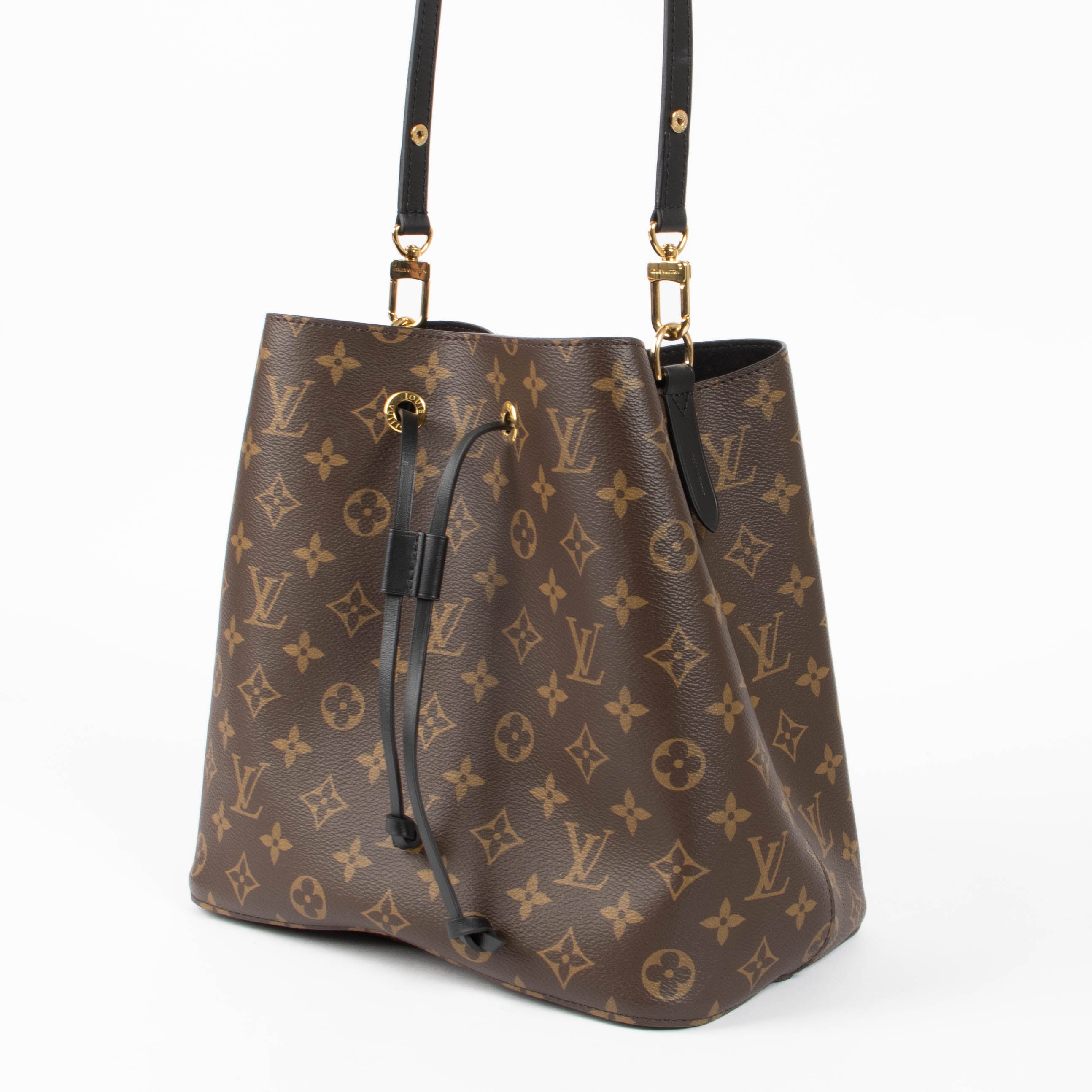 Louis Vuitton Monogram/Black NéoNoé Bucket Bag – Labellov