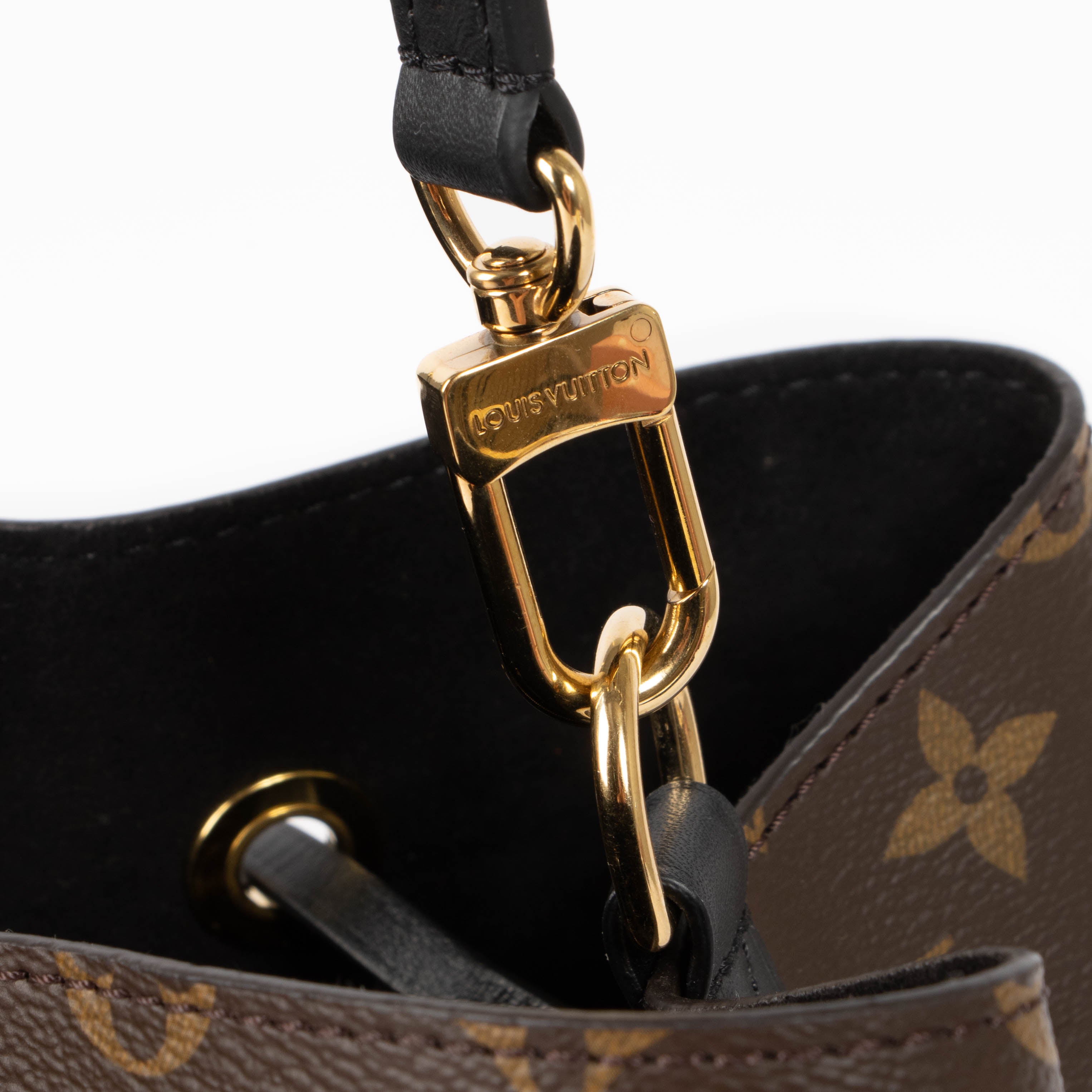 Louis Vuitton Monogram/Black NéoNoé Bucket Bag – Labellov