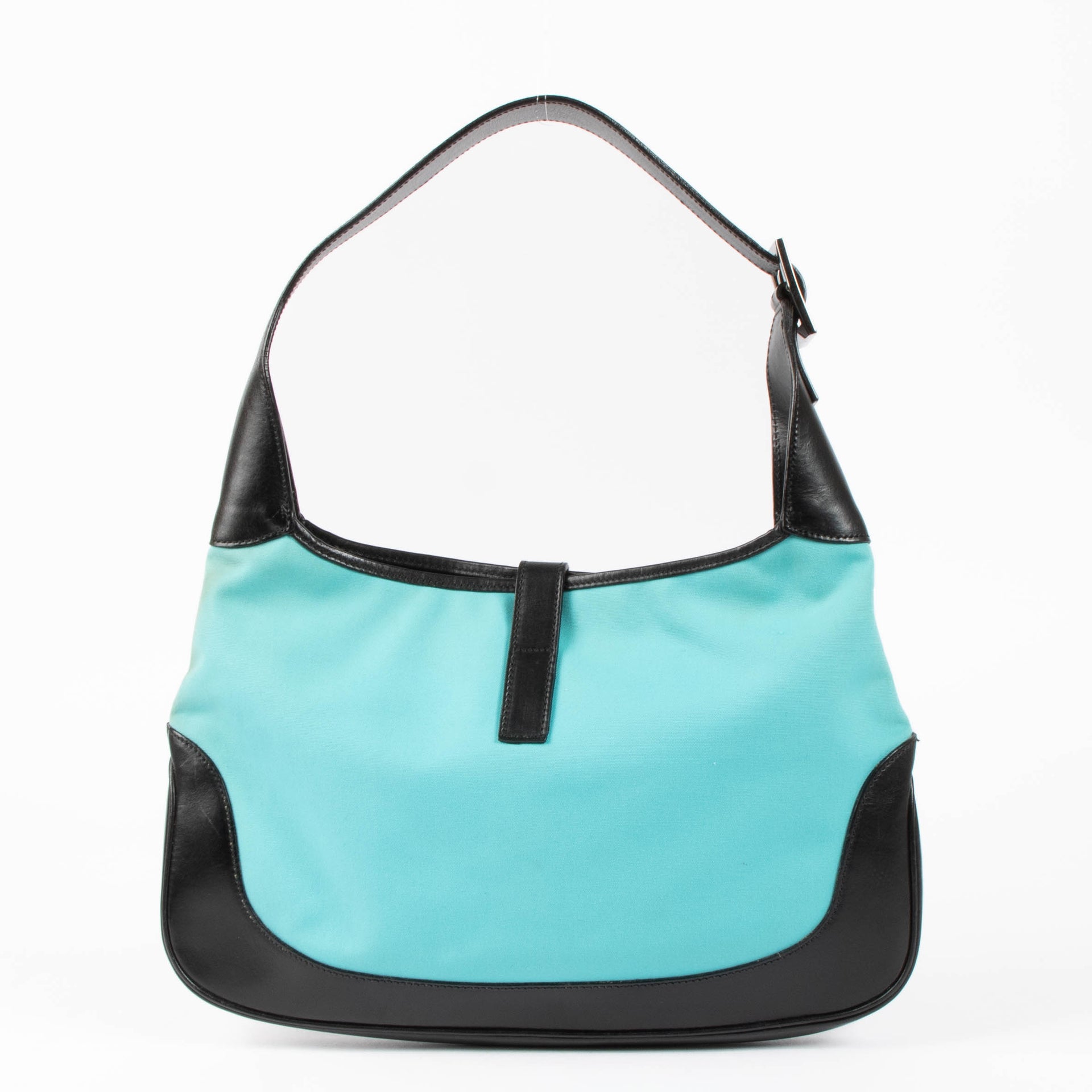 Gucci By Tom Ford Blue Nylon Medium Jackie Bag