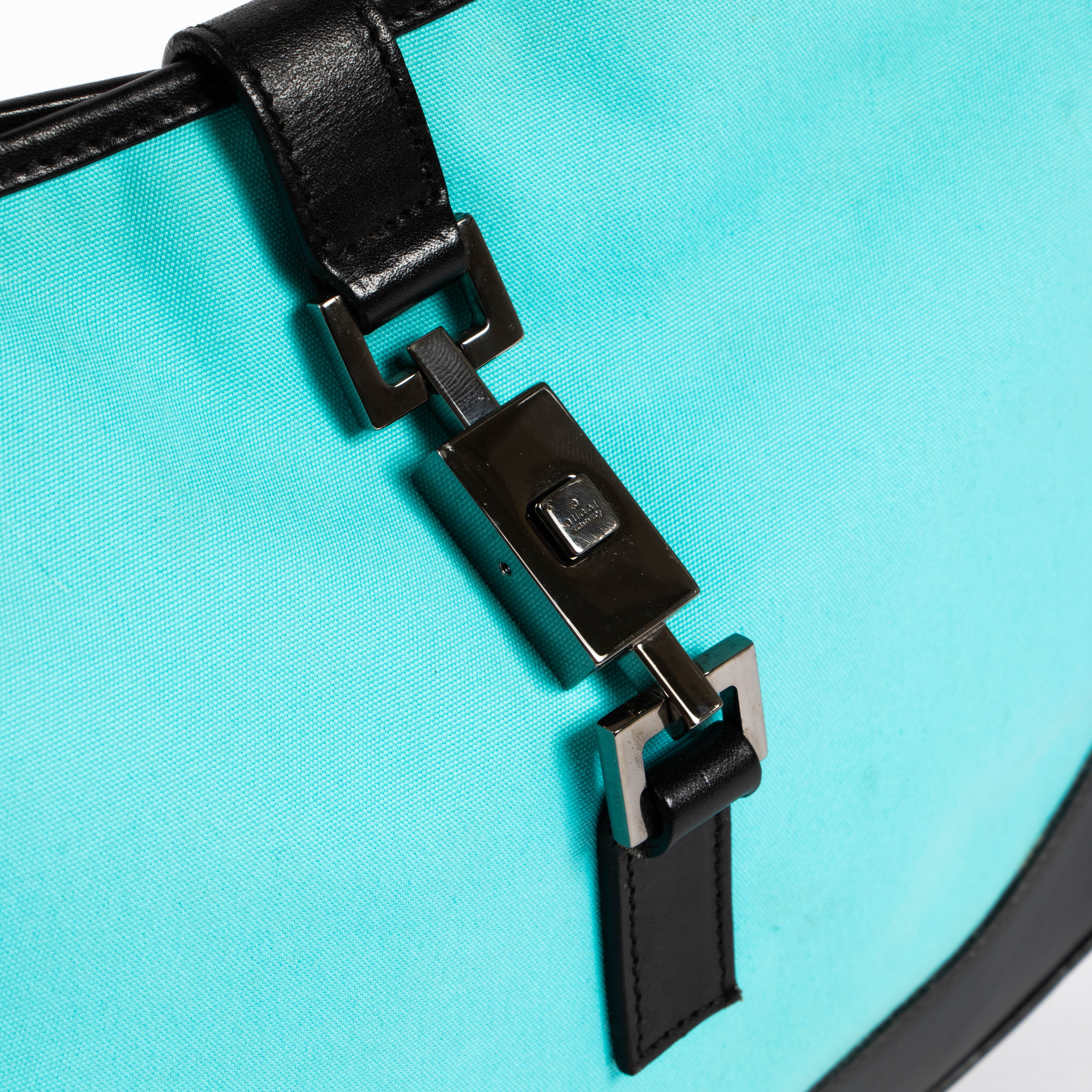 Gucci By Tom Ford Blue Nylon Medium Jackie Bag – Labellov