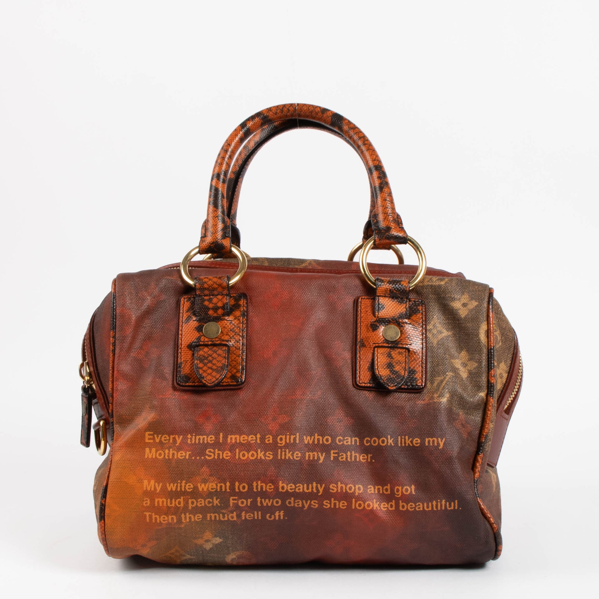 Louis Vuitton Richard Prince Red Mancrazy Jokes Bag
