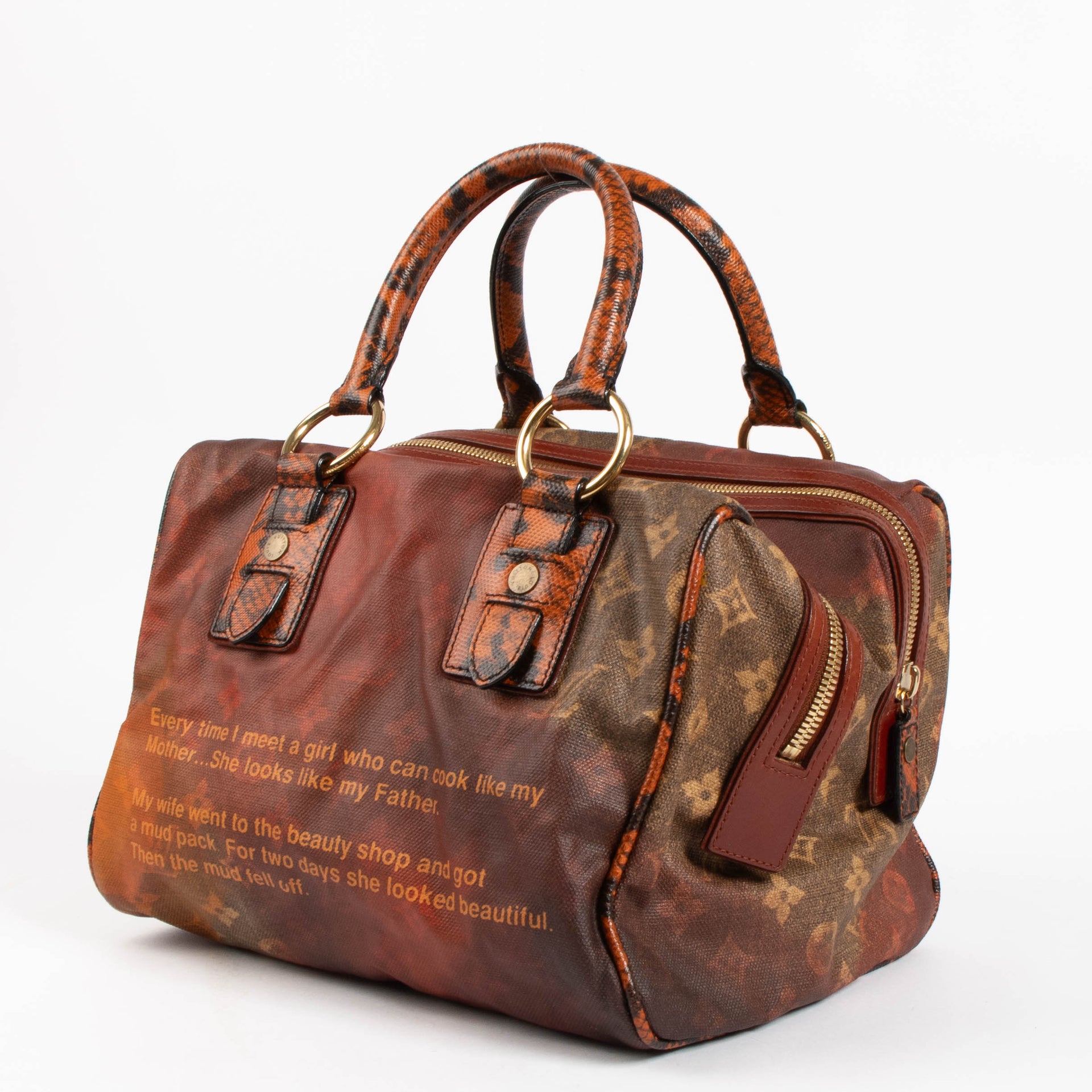 Louis Vuitton Richard Prince Red Mancrazy Jokes Bag