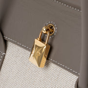 Shop this authentic Loro Piana Natural/Almond Tree Canvas Loom L25 Bag pre-loved on labellov.com