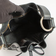 Shop this authentic Delvaux Blue Toile de Cuir Gibus Bucket Bag pre-loved on Labellov.com
