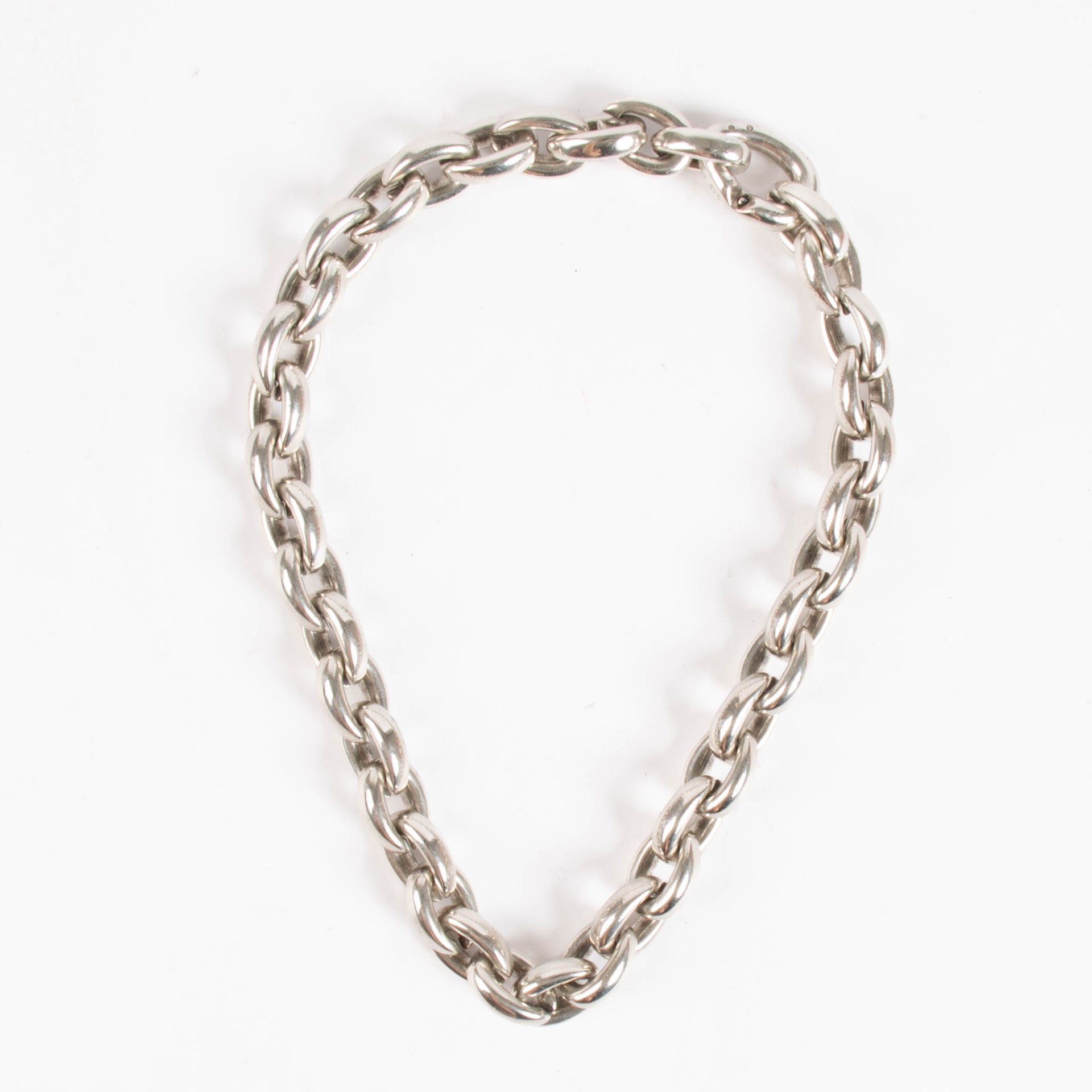 Hermes Sterling Silver Acrobat MM Necklace
