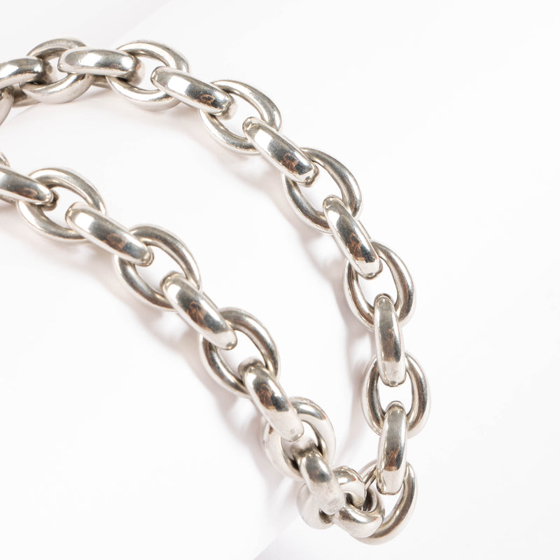 Hermes Sterling Silver Acrobat MM Necklace