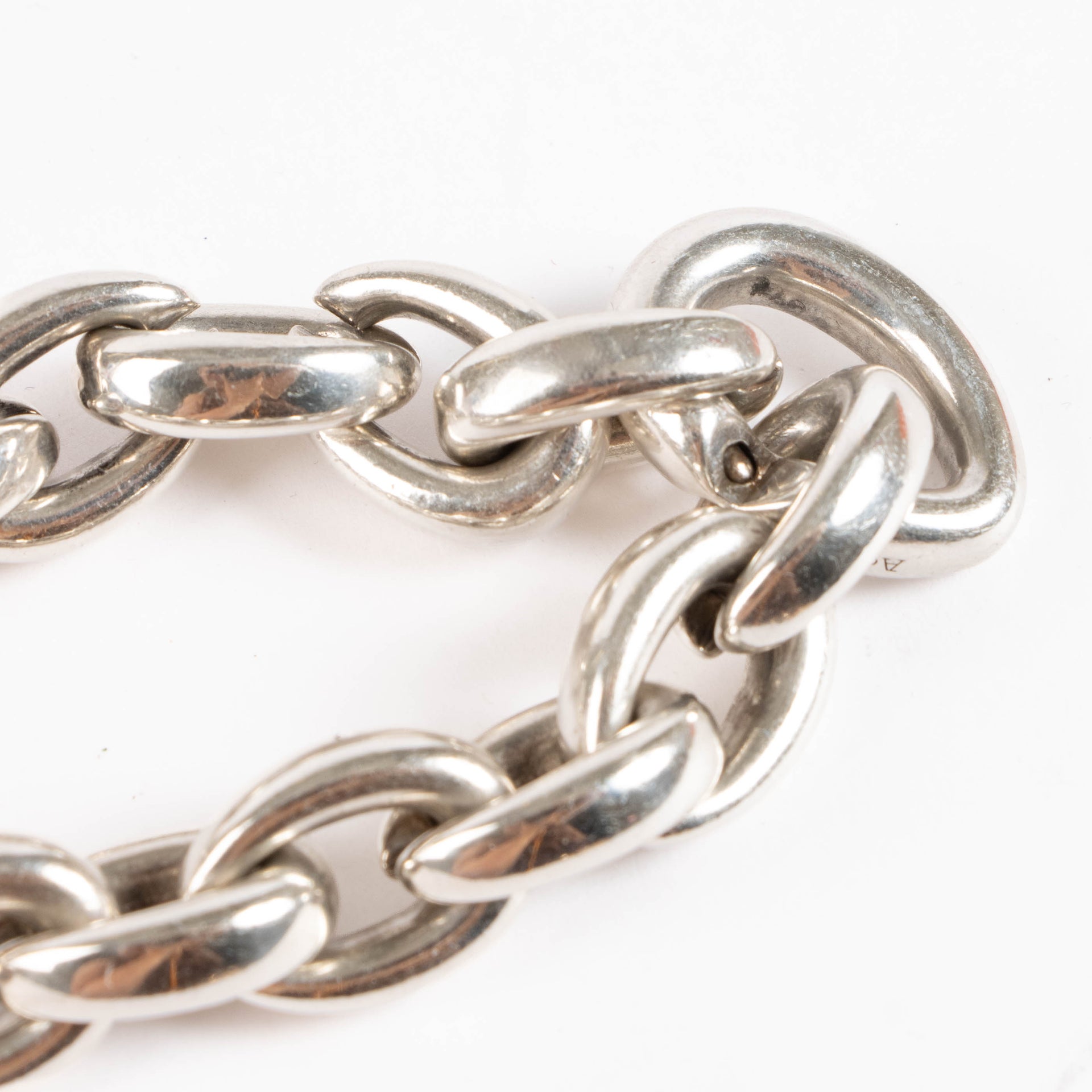 Hermes Sterling Silver Acrobat MM Necklace