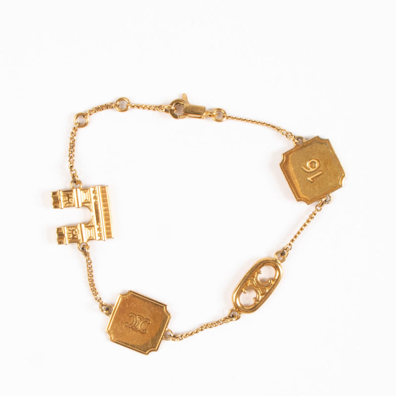 Celine Gold Maillon Triomphe Signature Bracelet