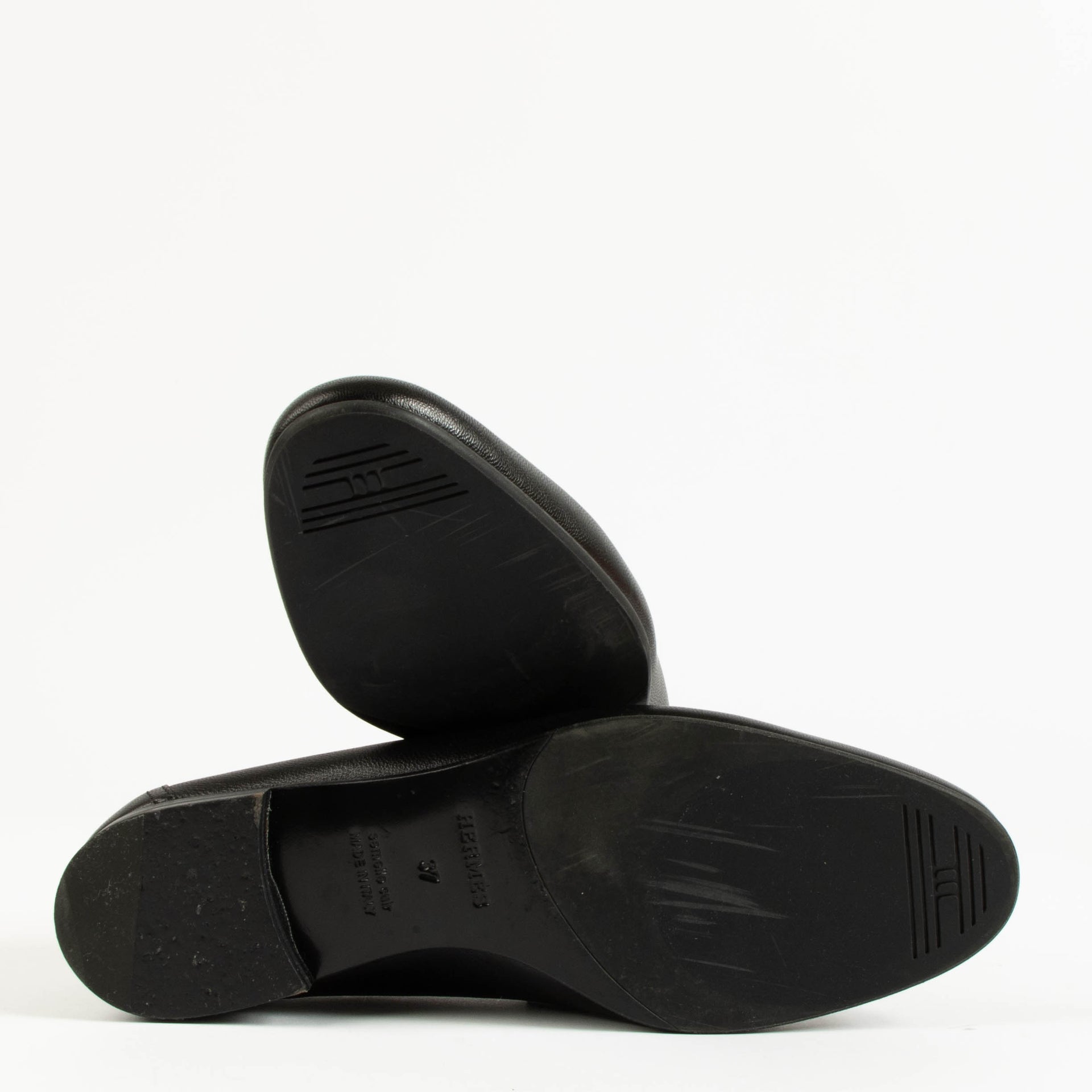 Hermes Black/Rose Jaipur Paris Loafers - Size 37