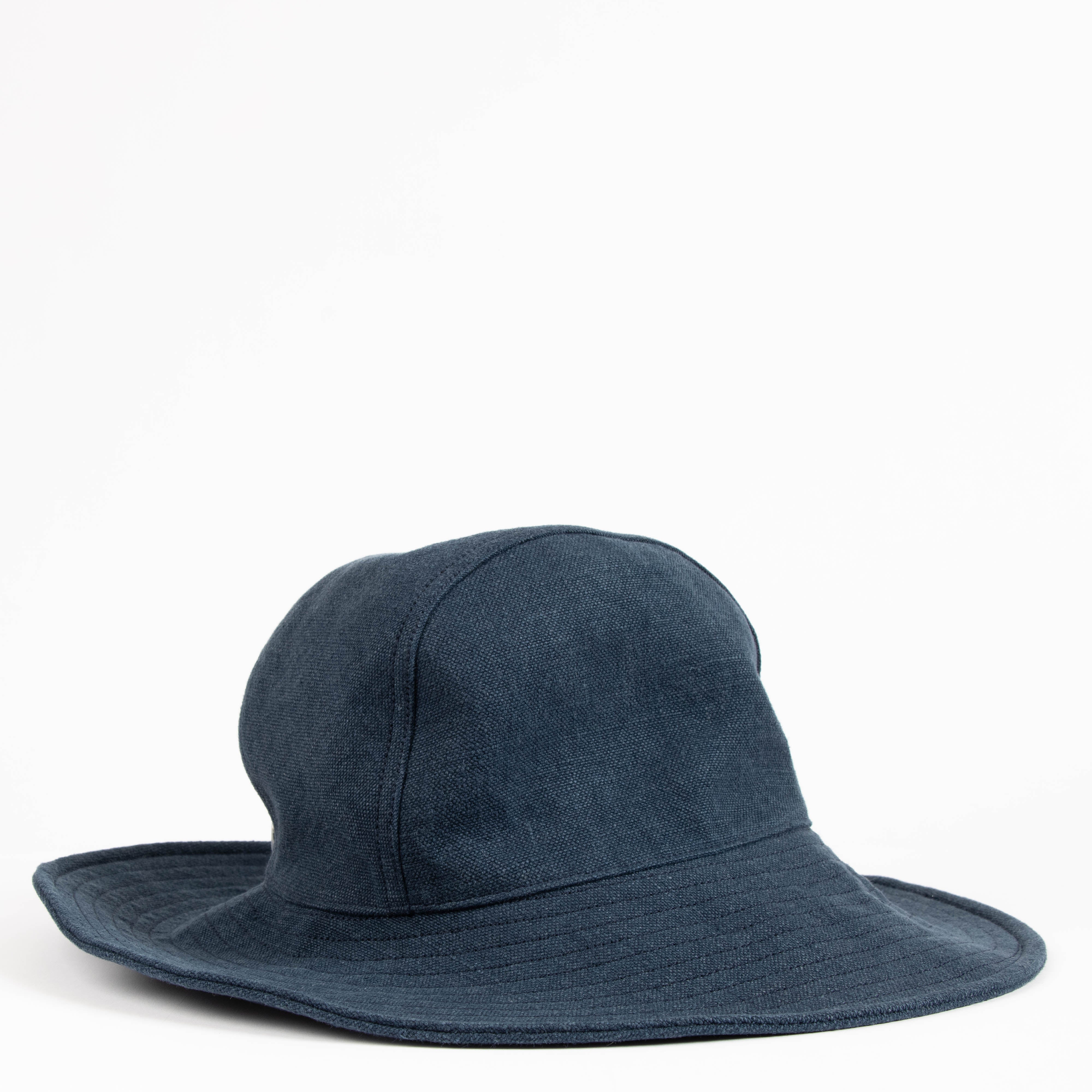 Hermes Dark Petrol Stonewashed Linen Hat – Labellov