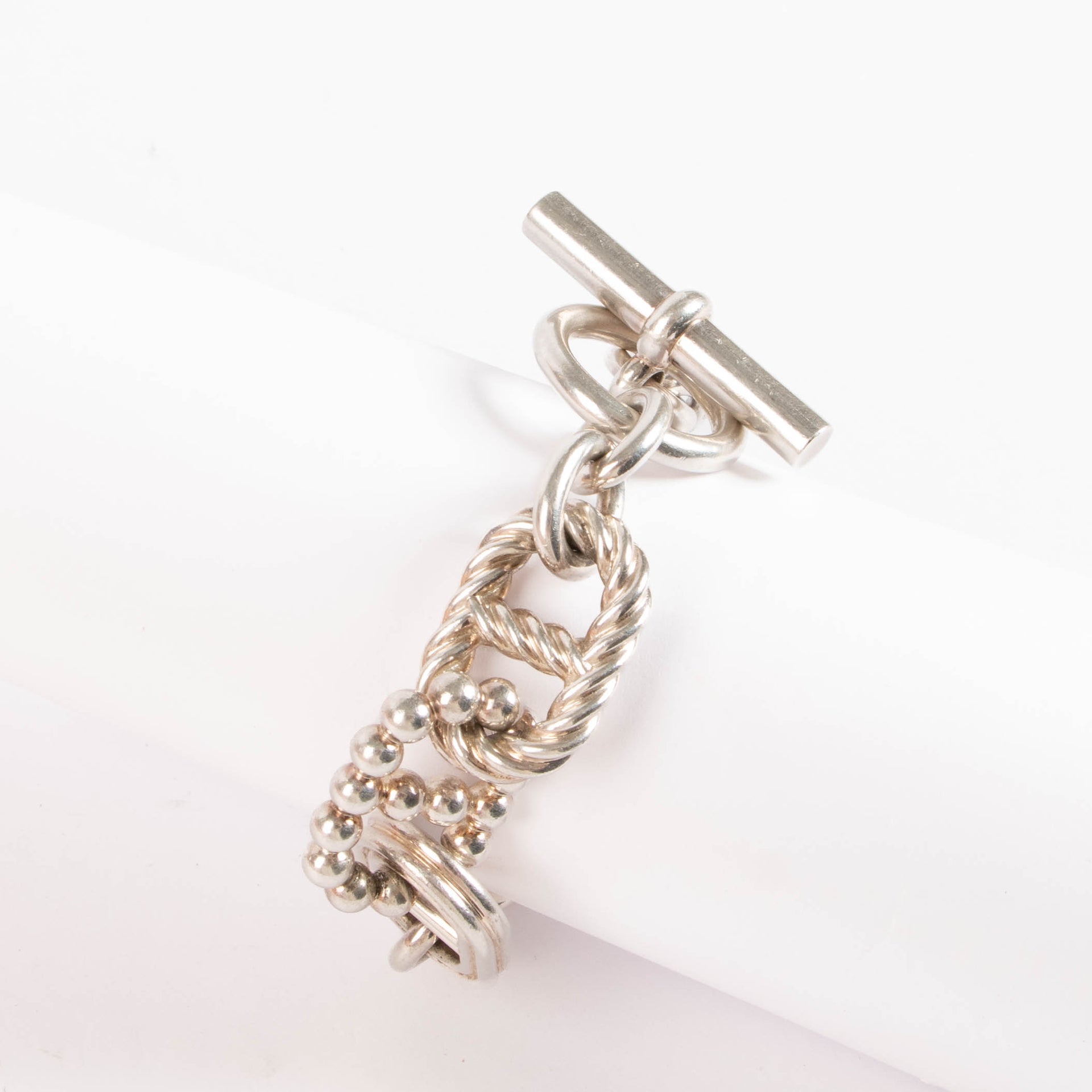 Hermès Sterling Silver Chaîne d'Ancre Parade TGM Bracelet