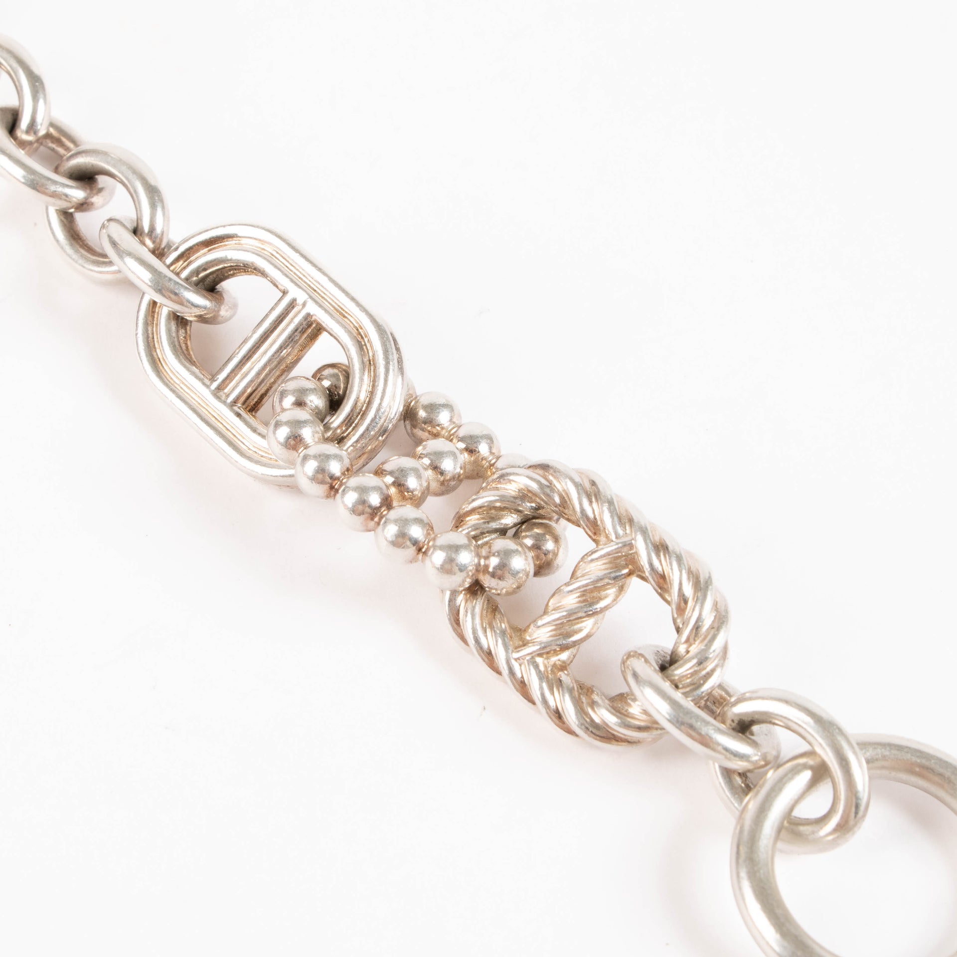 Hermès Sterling Silver Chaîne d'Ancre Parade TGM Bracelet