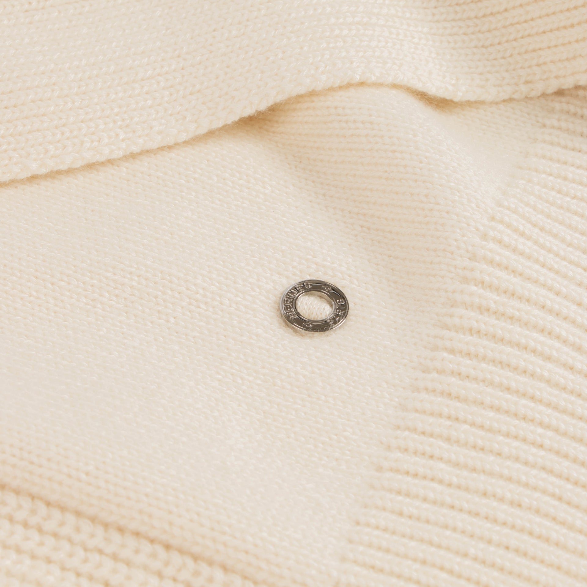 Hermes Cream Cashmere Poncho