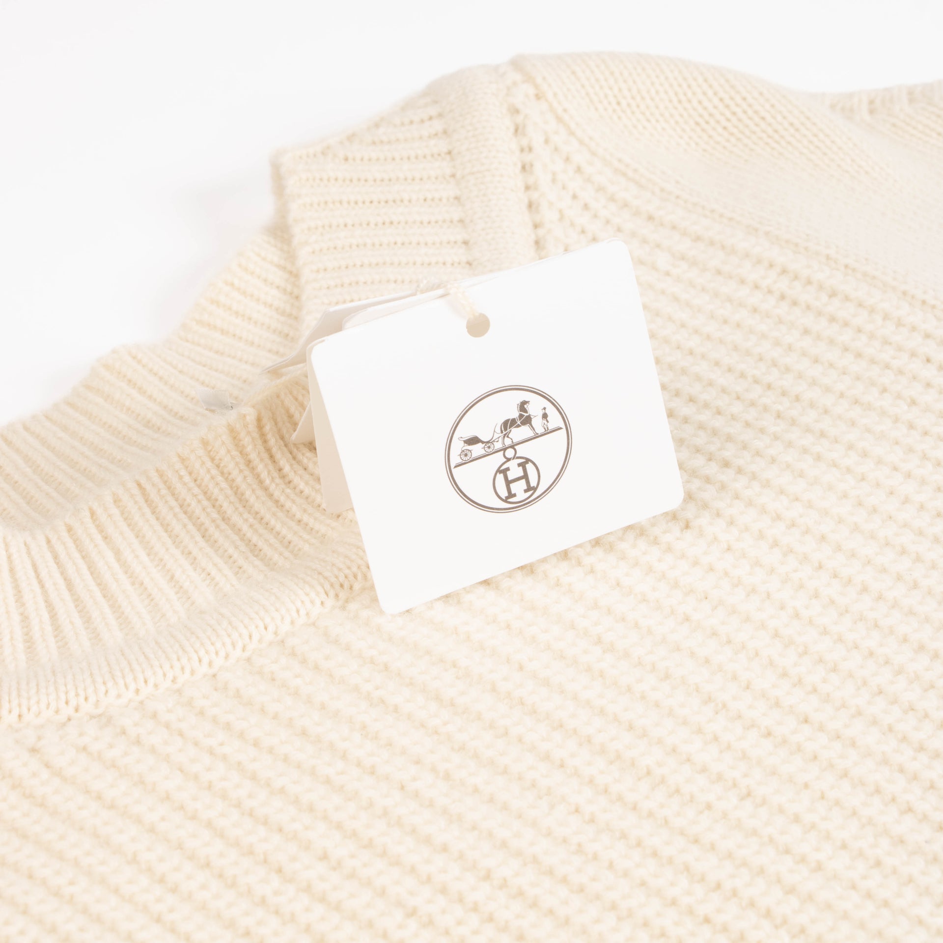 Hermes Cream Cashmere Poncho