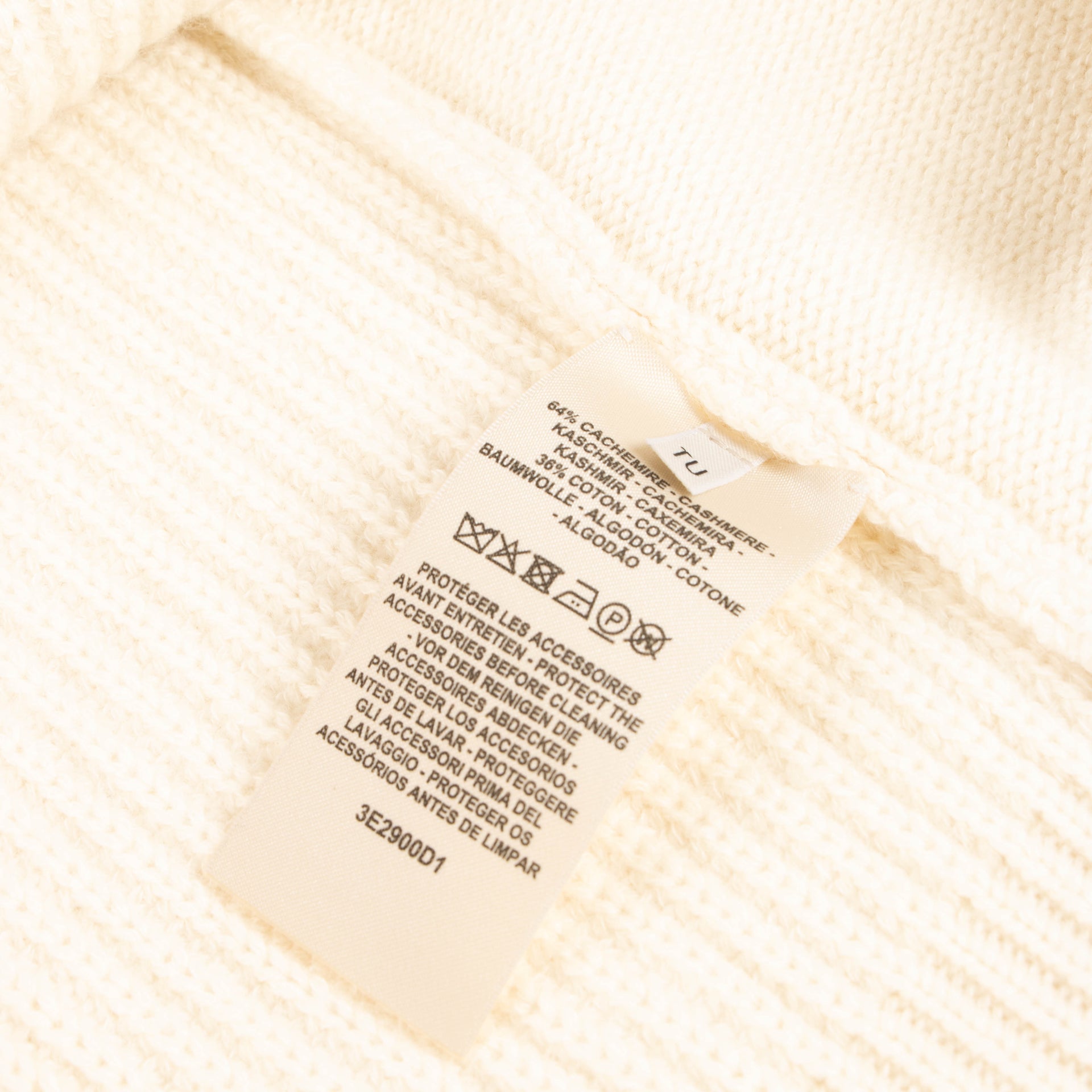 Hermes Cream Cashmere Poncho
