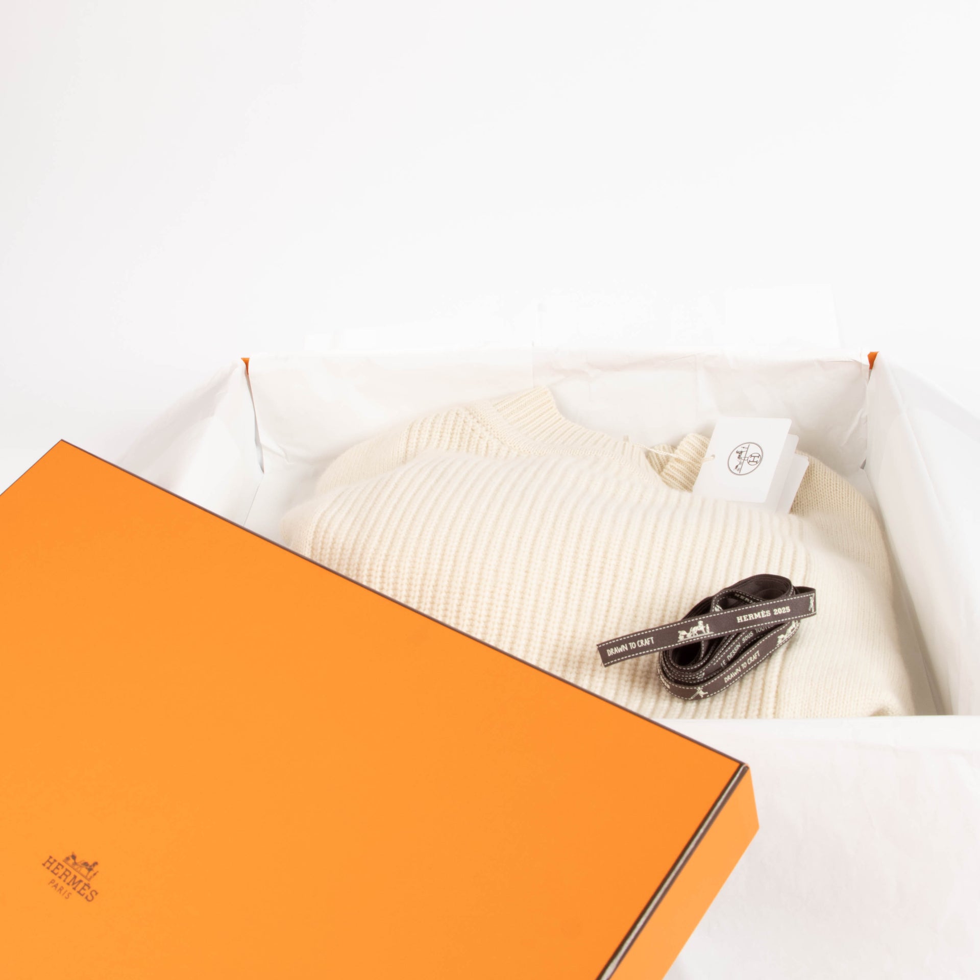 Hermes Cream Cashmere Poncho
