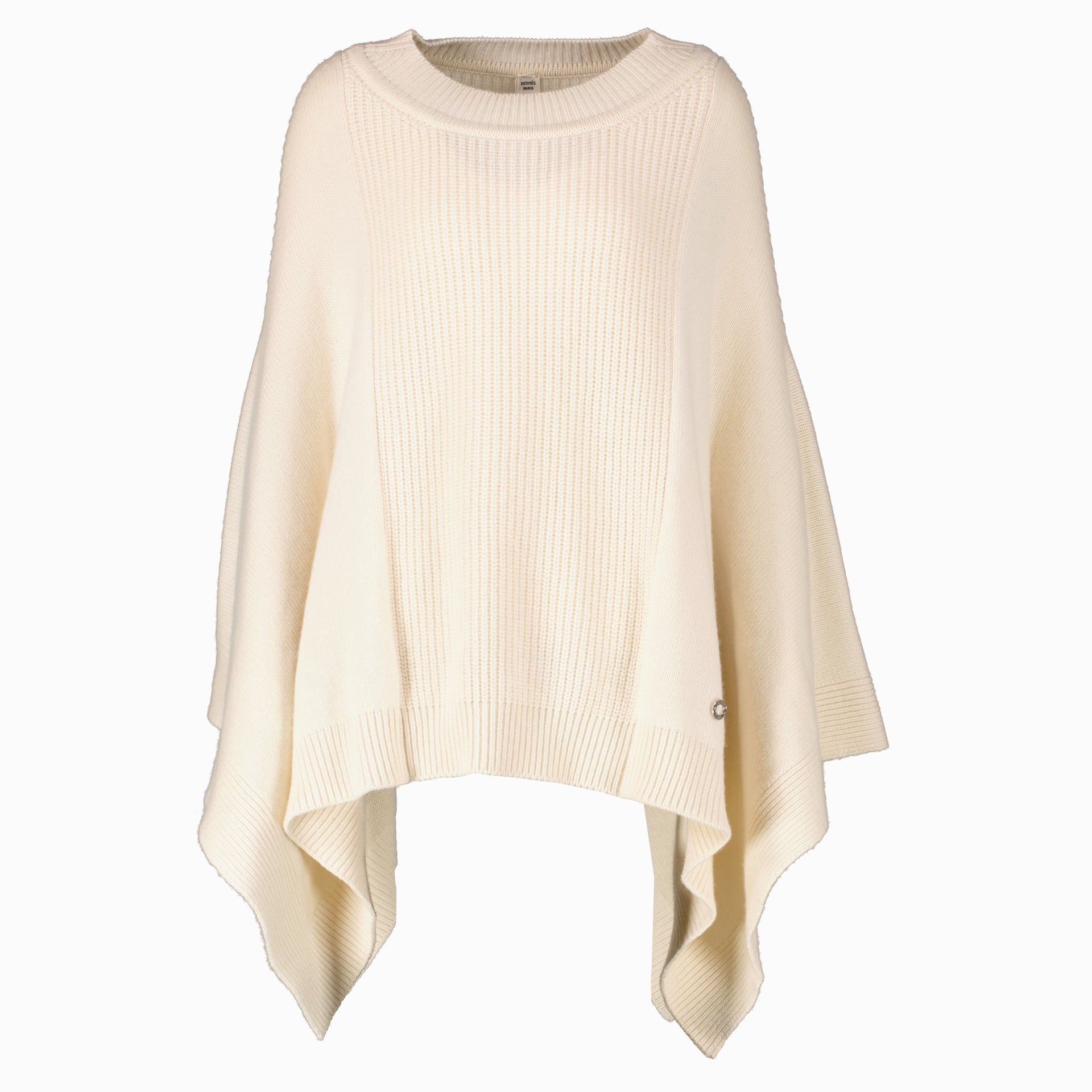 Hermes Cream Cashmere Poncho