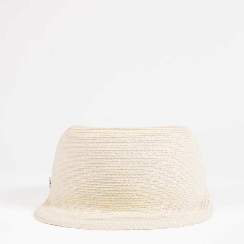 Hermes Beige Paper Emma Hat