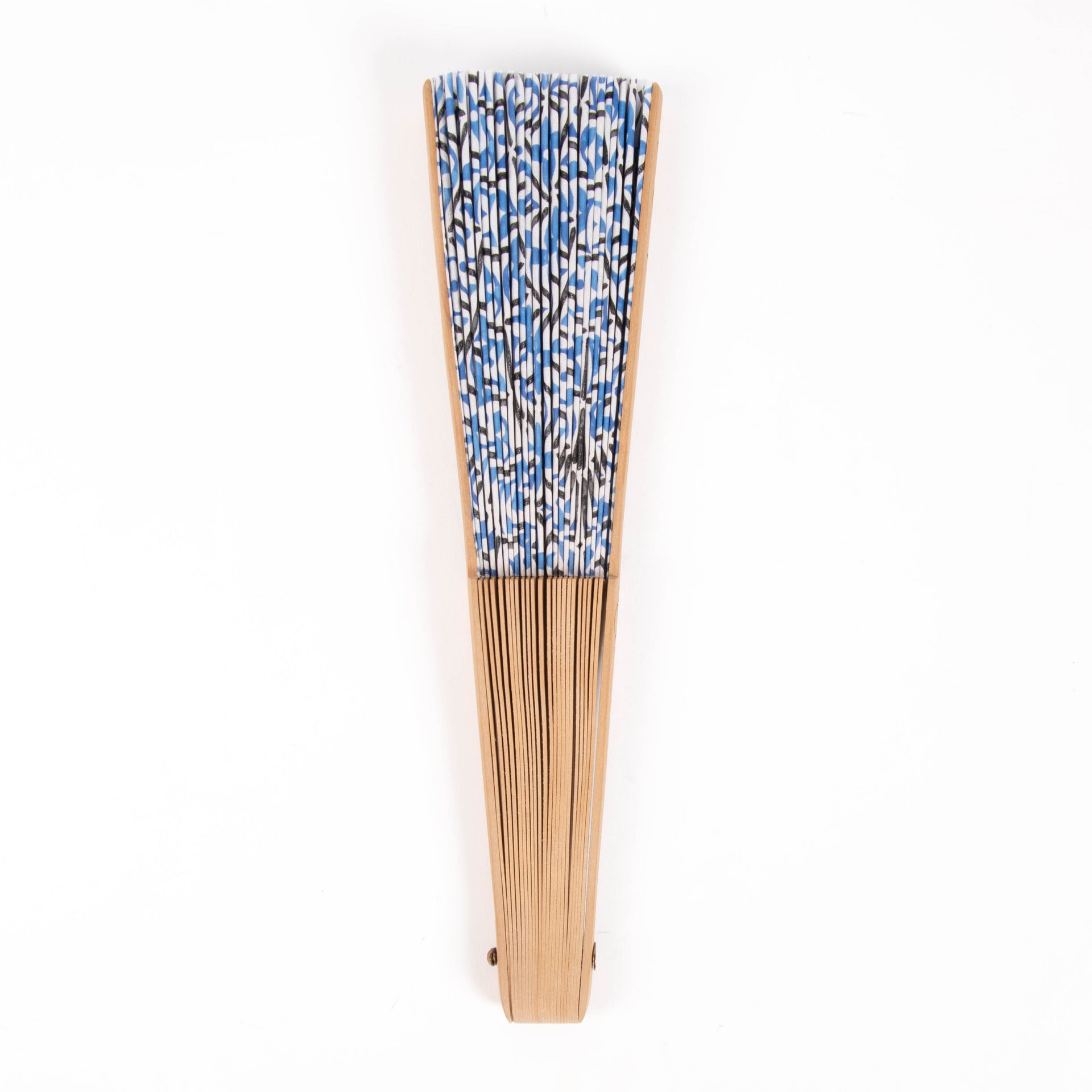 Louis Vuitton By the Pool Blue Monogram Tiles Wood/Cotton Fan