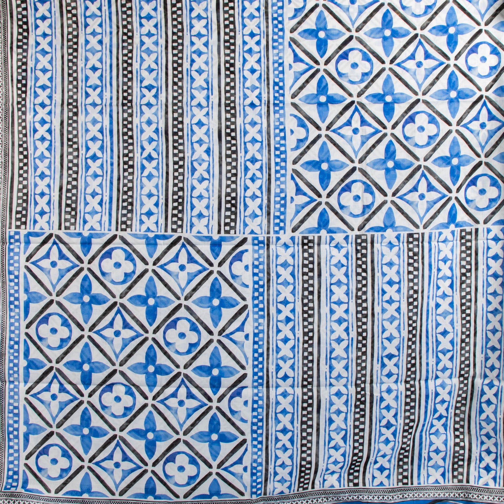 Louis Vuitton By the Pool Blue Monogram Tiles Pareo