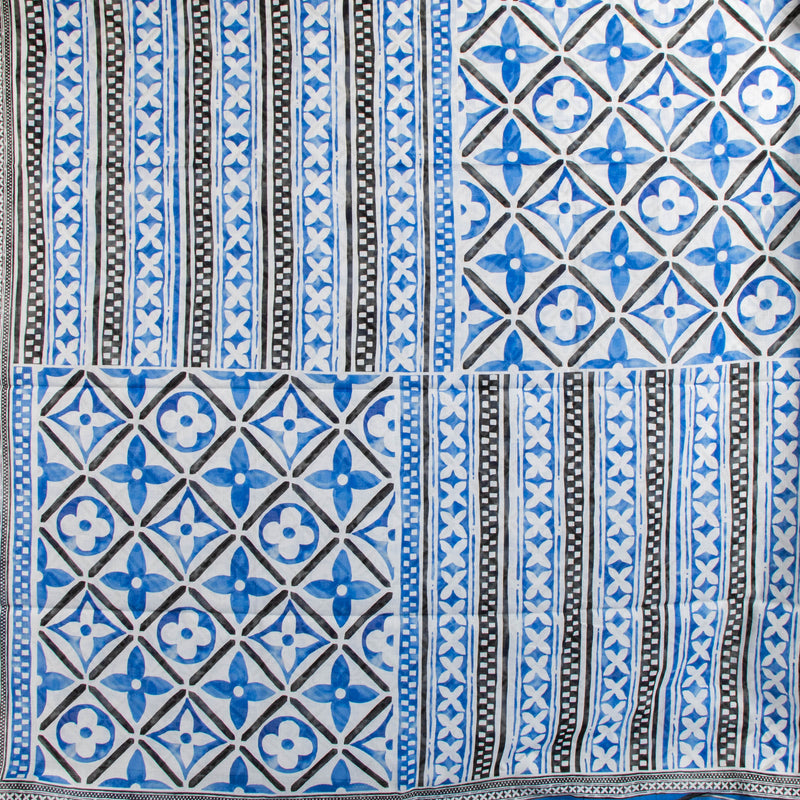 Louis Vuitton By the Pool Blue Monogram Tiles Pareo