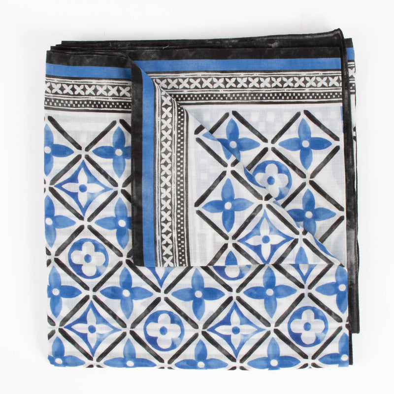 Louis Vuitton By the Pool Blue Monogram Tiles Pareo