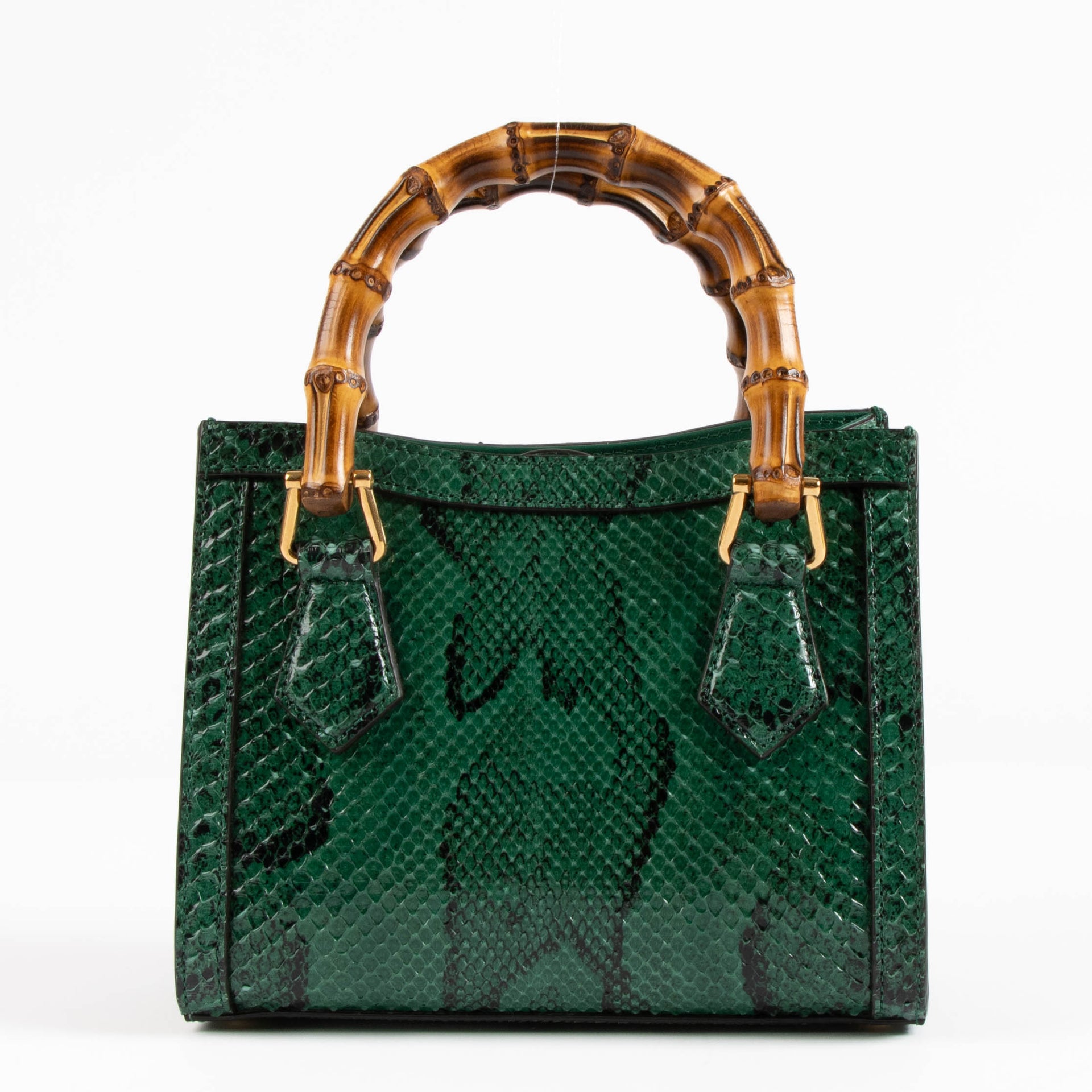 Gucci Green Python Small Diana Bag