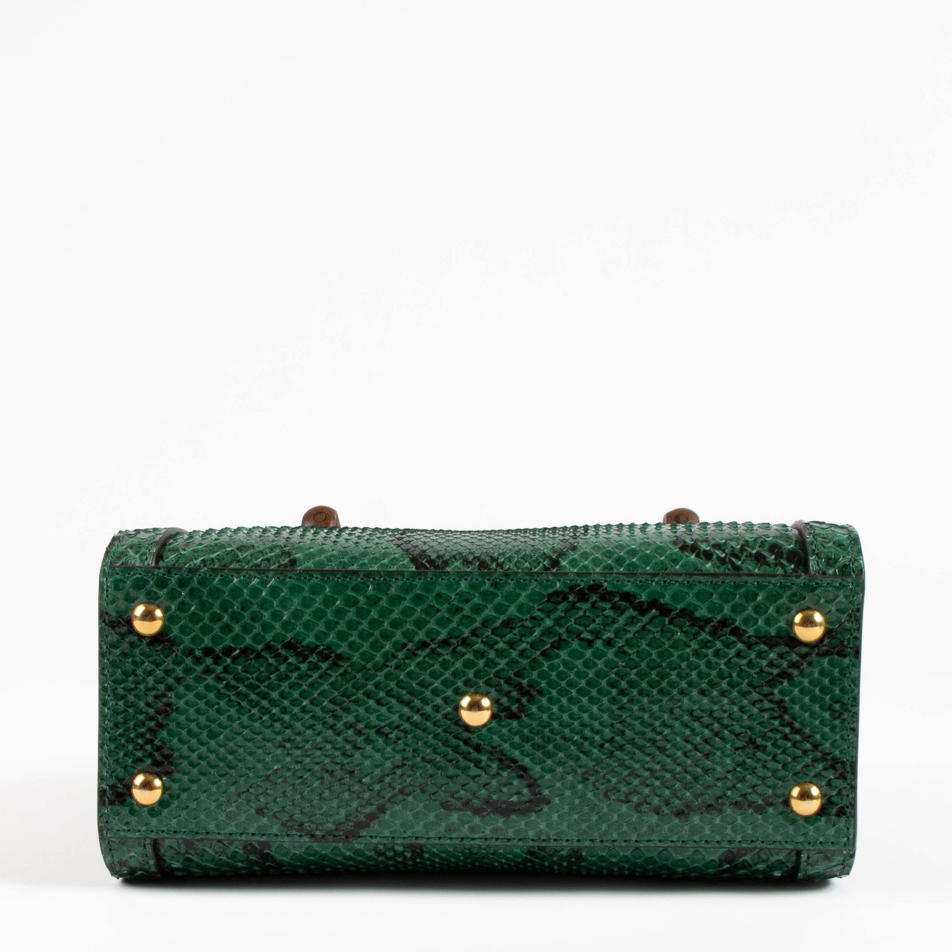 Gucci Green Python Small Diana Bag
