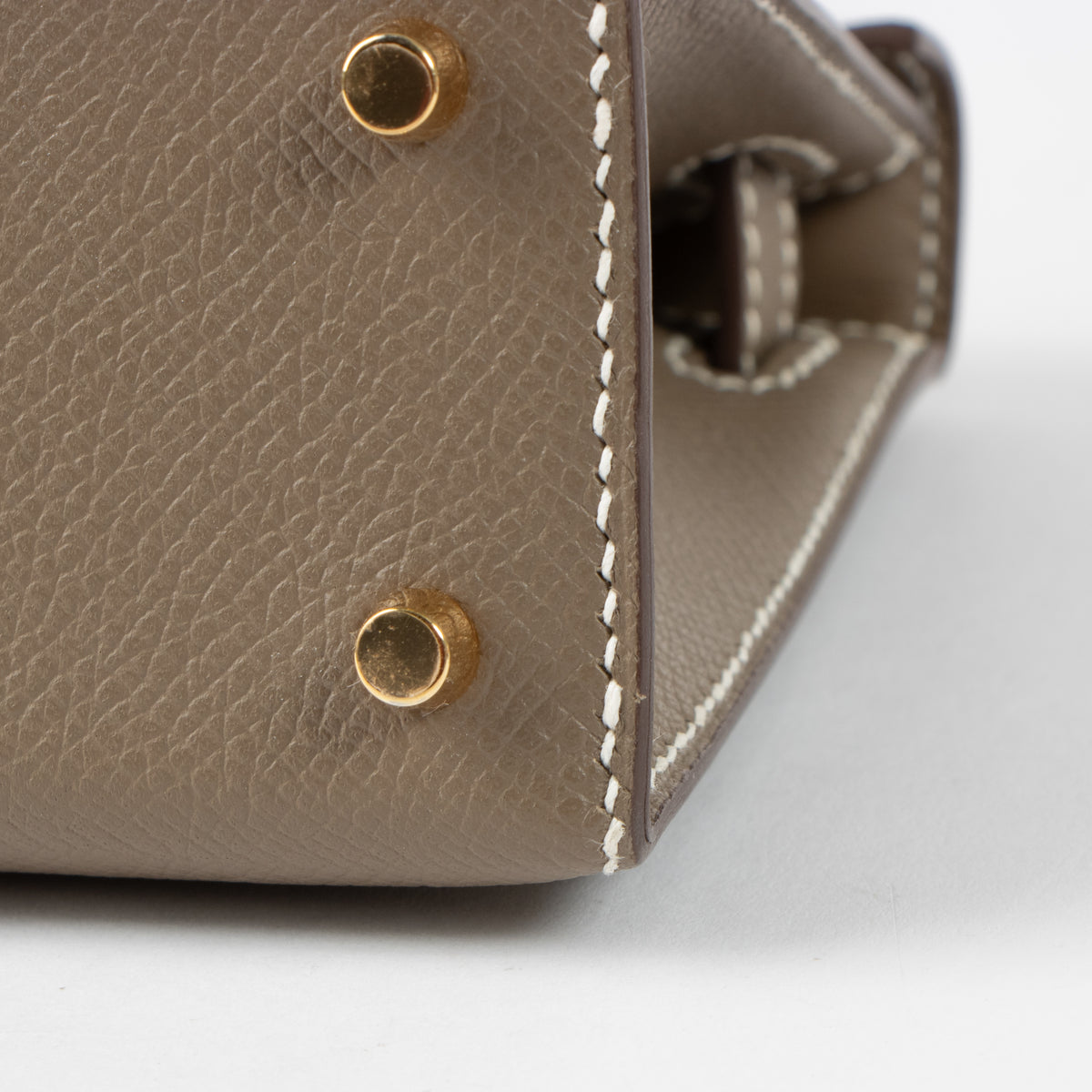 Hermes Kelly Mini II Etoupe Epsom GHW
