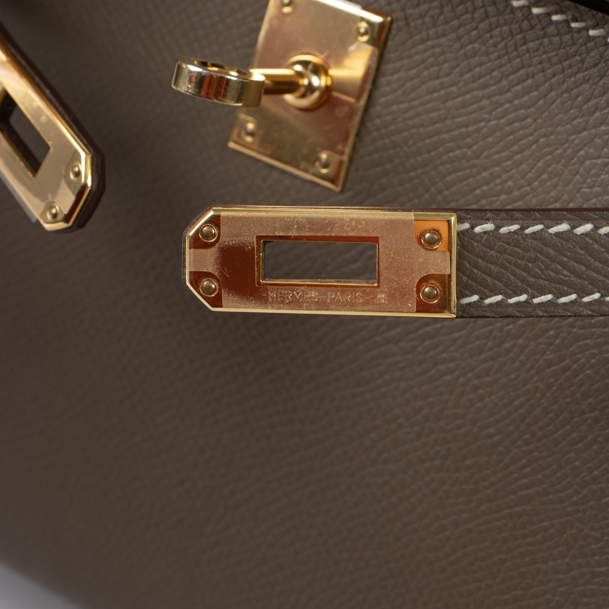 Hermes Kelly Mini II Etoupe Epsom GHW