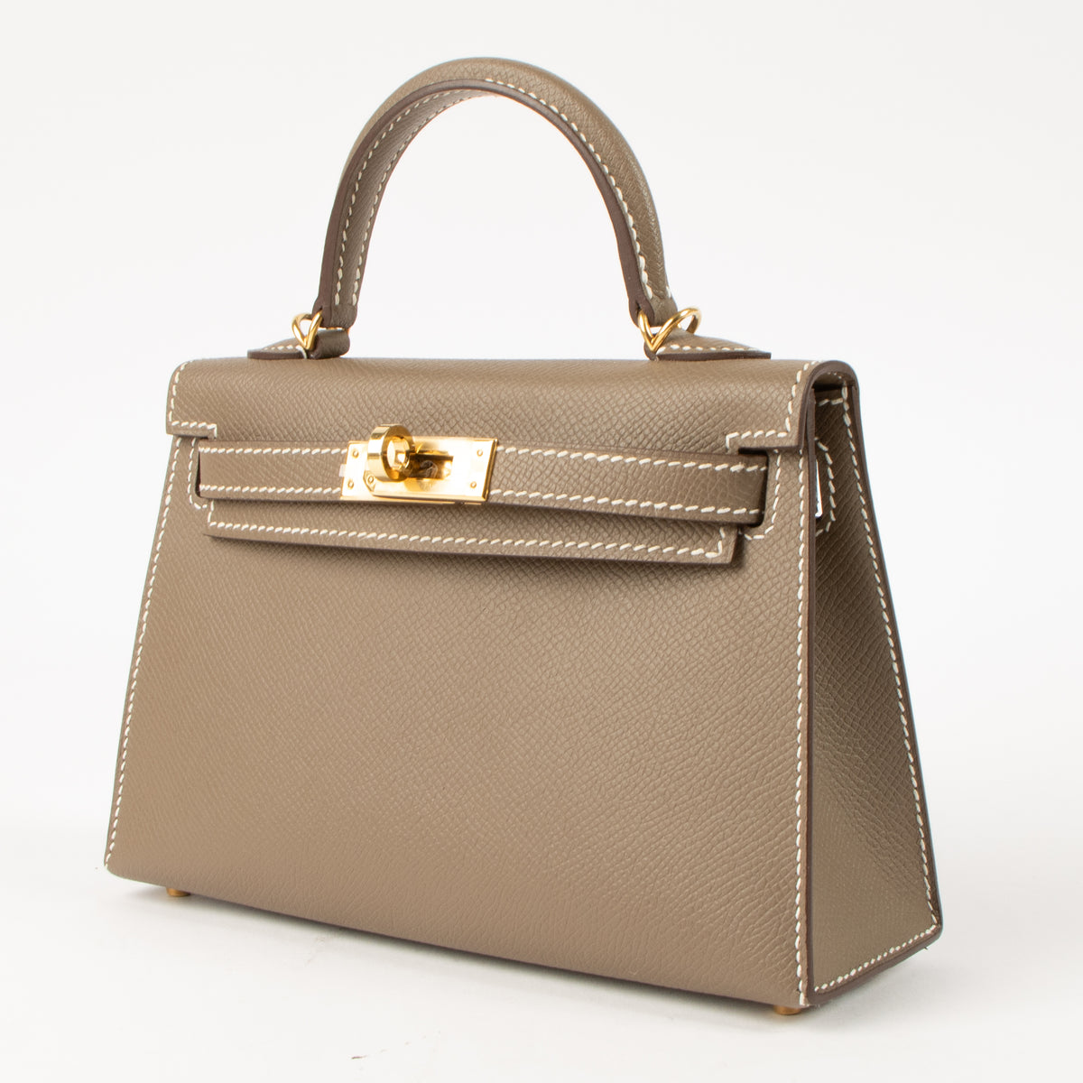 Hermes Kelly Mini II Etoupe Epsom GHW