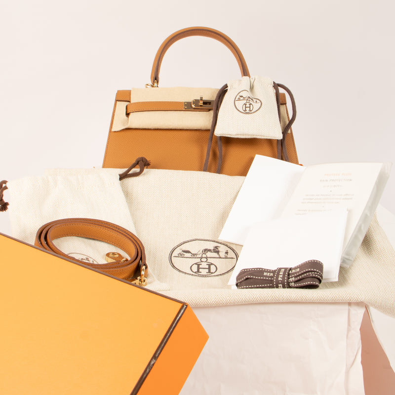 Hermès HSS Kelly 25 Gold Epsom GHW