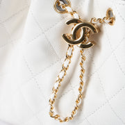 Shop this authentic Chanel White Caviar Chanel 25 Small Bag pre-loved on Labellov.com