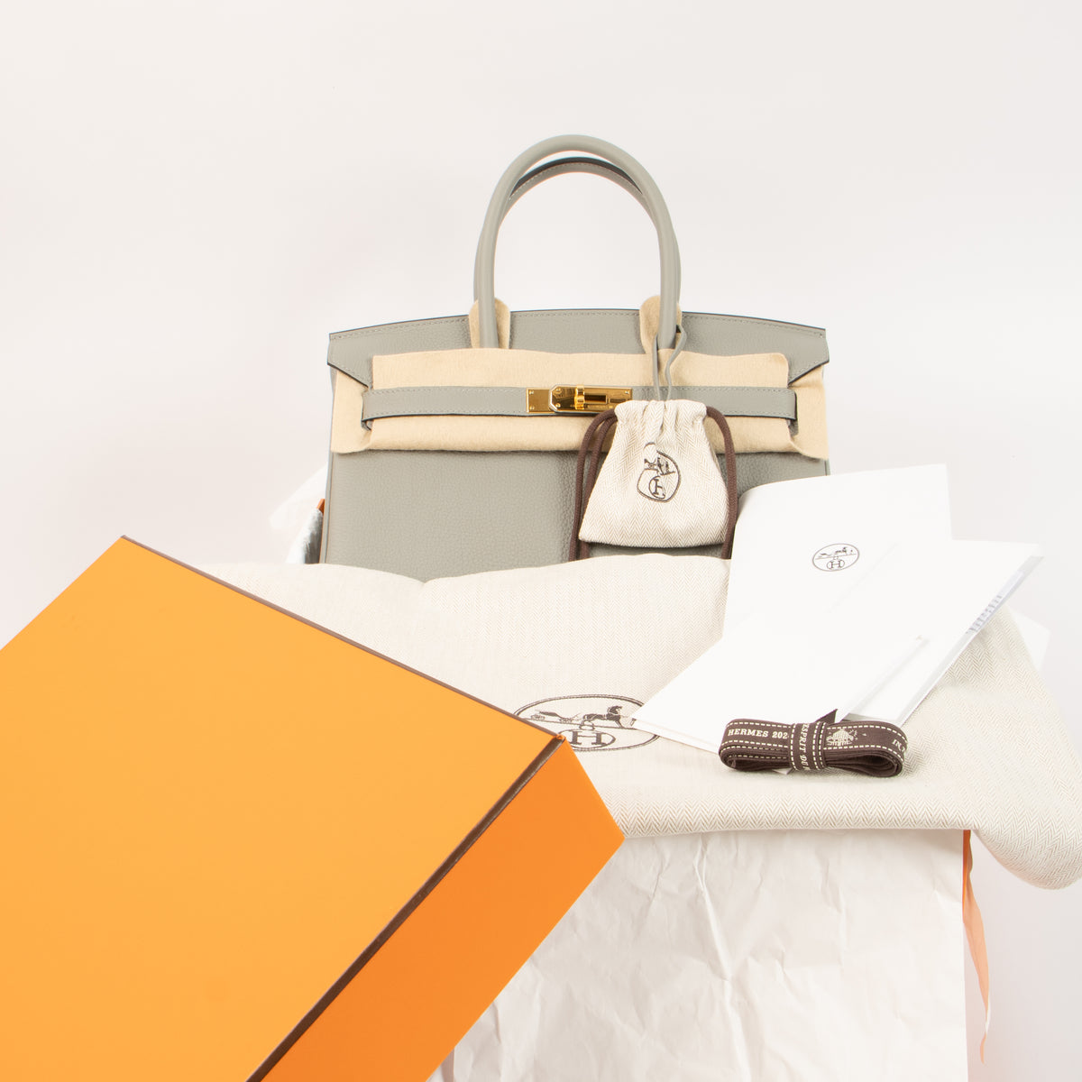 Hermès Birkin 30 Gris Mouette Togo GHW