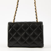 Shop this authentic Chanel 26C Black Caviar Mini Flap Bag pre-loved on Labellov.com