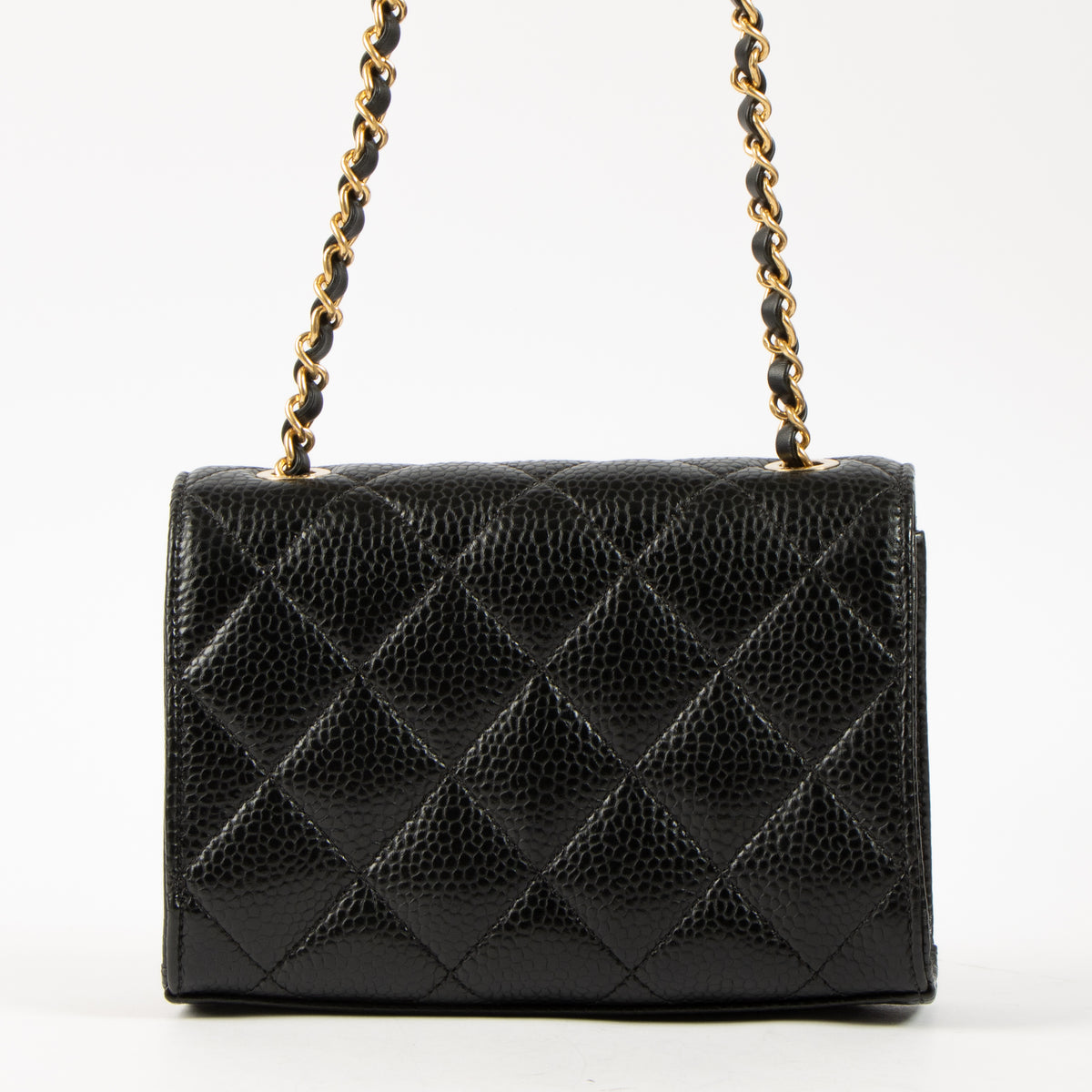 Shop this authentic Chanel 26C Black Caviar Mini Flap Bag pre-loved on Labellov.com