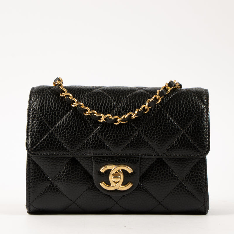 Shop this authentic Chanel 26C Black Caviar Mini Flap Bag pre-loved on Labellov.com