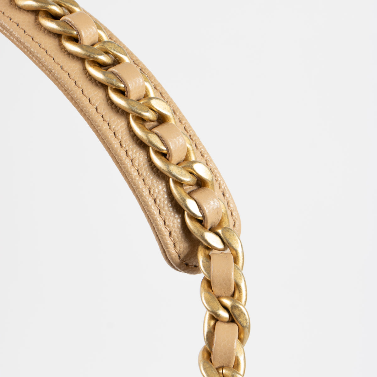 Chanel Beige Caviar Chanel 25 Medium Bag