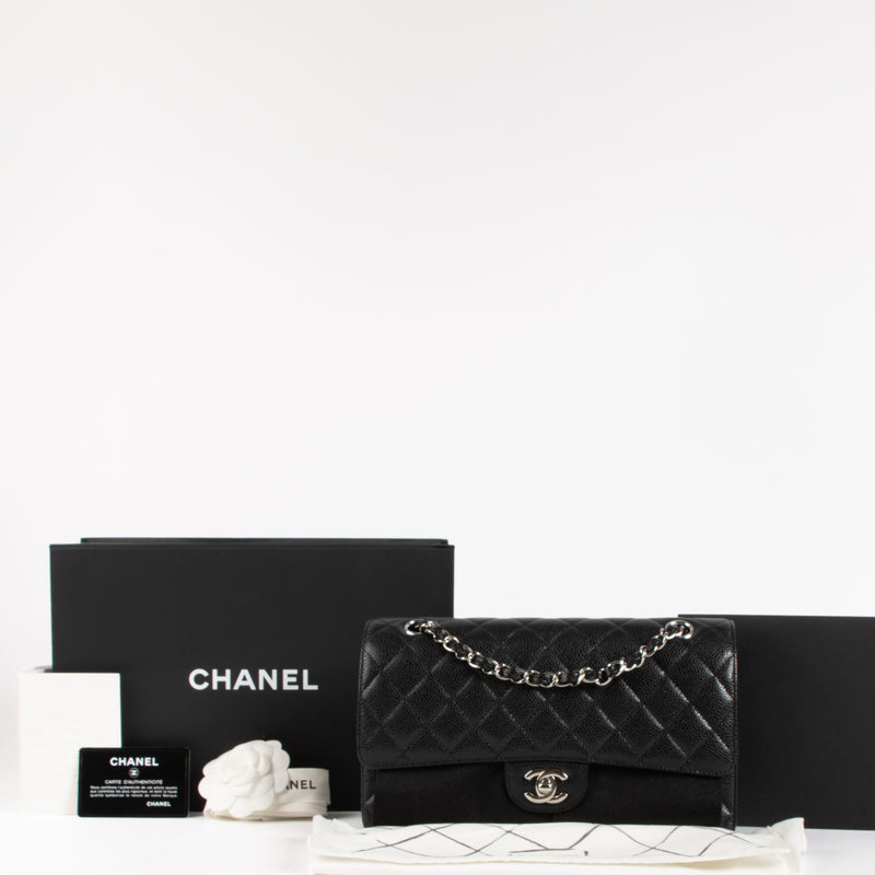 Chanel Black Caviar Medium Classic 11.12 Bag