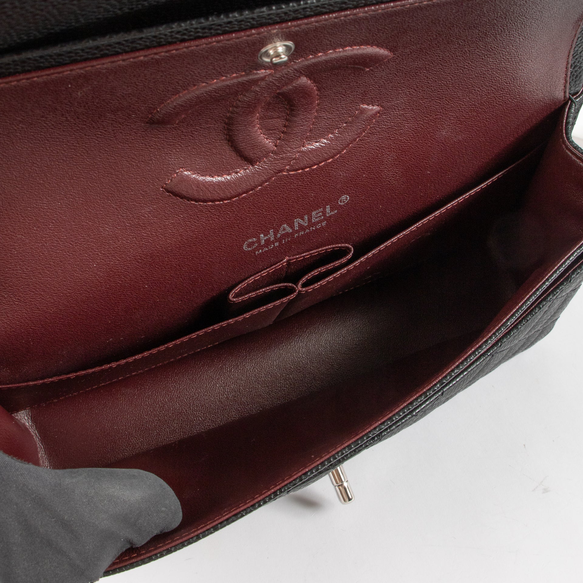 Chanel Black Caviar Medium Classic 11.12 Bag