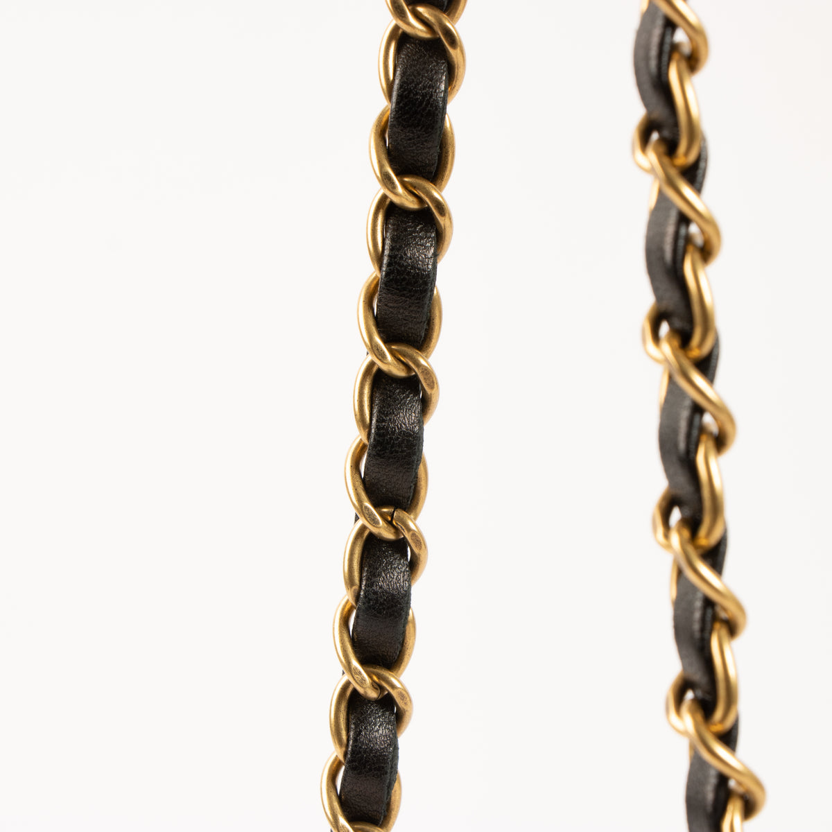 Chanel Black Lambskin Chevron Mini Square Classic Bag