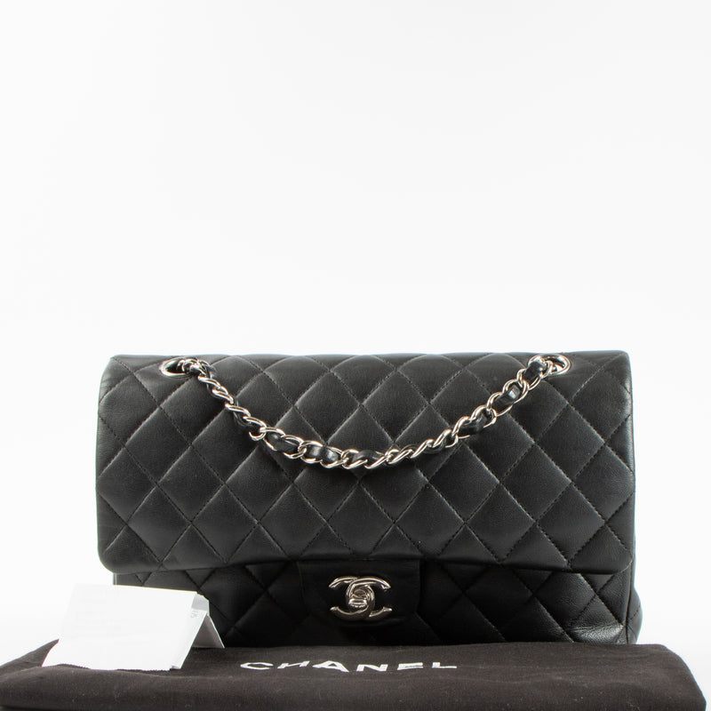 Shop authentic Chanel Black Lambskin Medium Classic 11.12 Handbag on Labellov.com.
