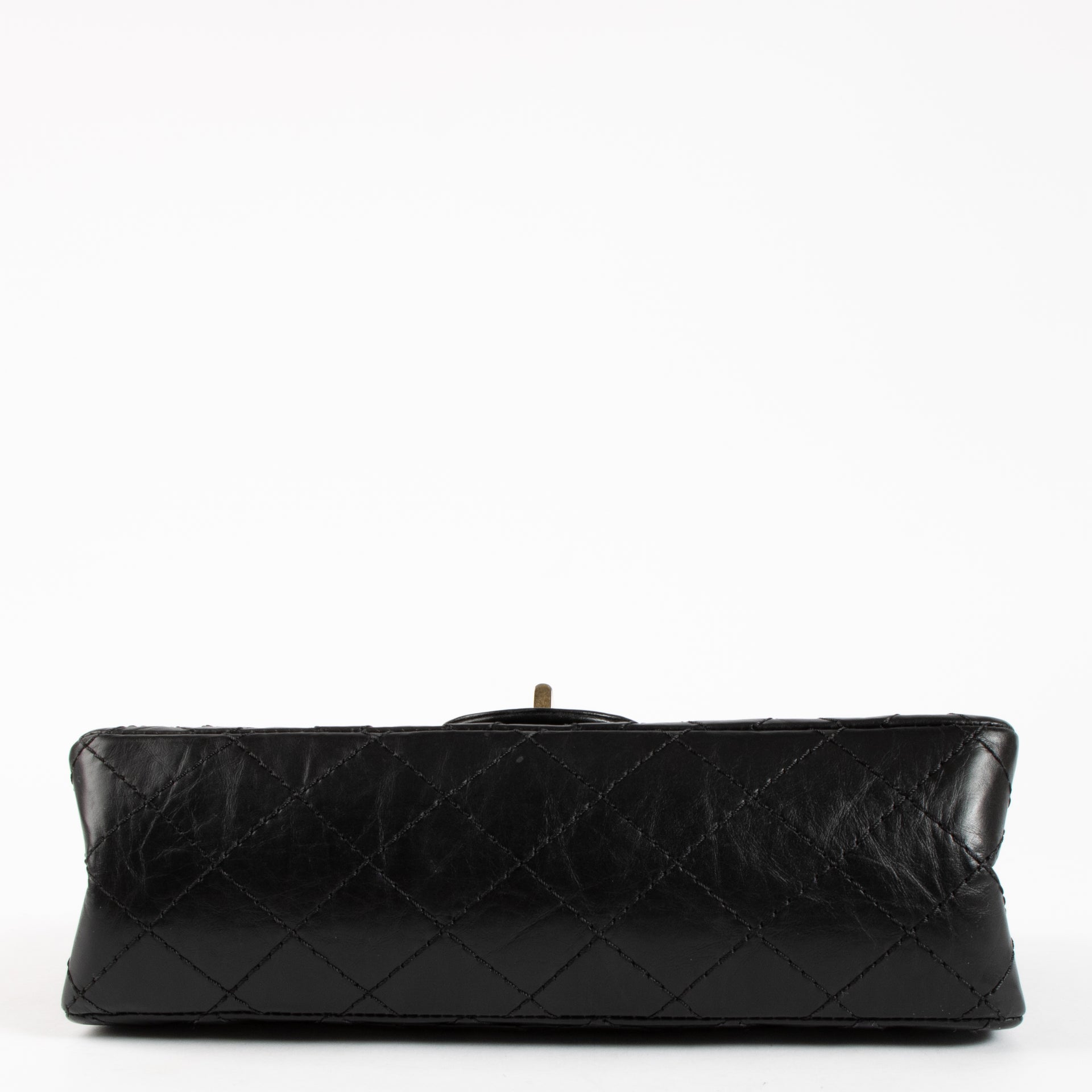Chanel Black Aged Calfskin Medium Reissue 2.55 Bag