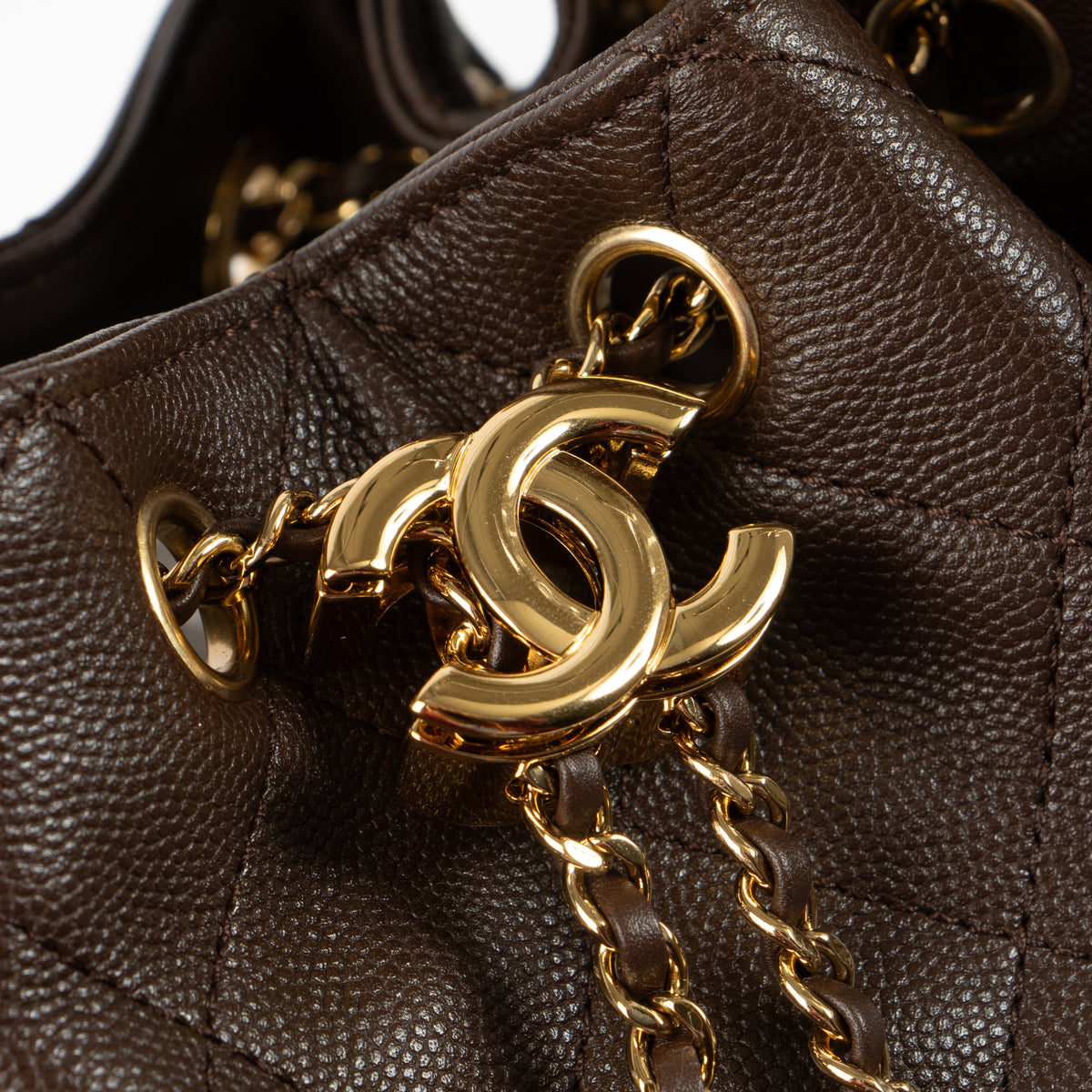 Shop this authentic Chanel Dark Brown Chanel 25 mini pre-loved on Labellov.com