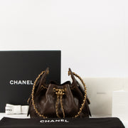 Shop this authentic Chanel Dark Brown Chanel 25 mini pre-loved on Labellov.com