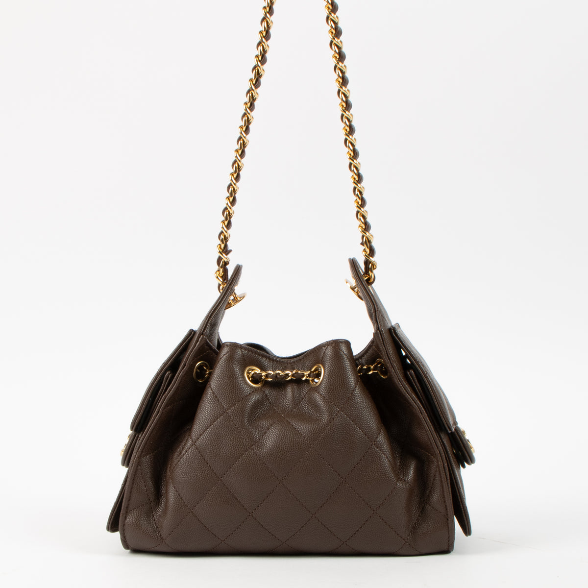 Shop this authentic Chanel Dark Brown Chanel 25 mini pre-loved on Labellov.com