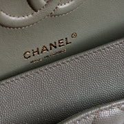 Shop this authentic luxury Chanel Green Caviar Medium Classic 11.12 bag Pre-Loved on Labellov.com