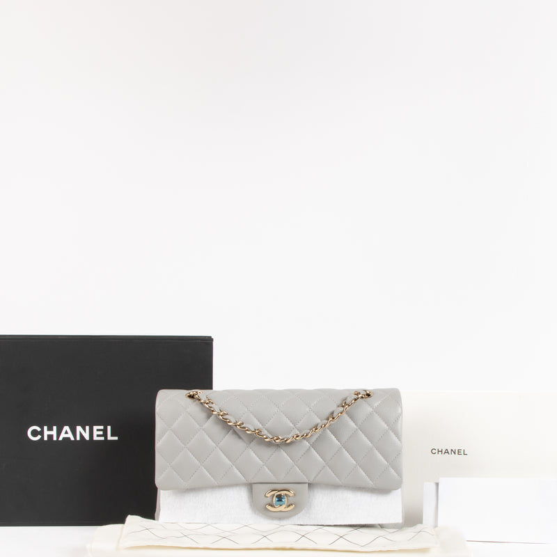 Chanel Grey Caviar Medium Classic 11.12 Bag